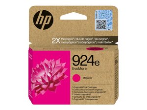 hp 4k0u8n - cartouche d'encre magenta n° 924e evomore - 800pages