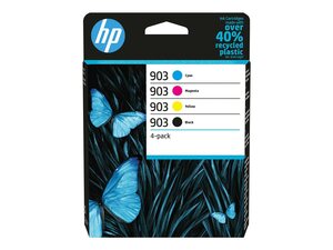 hp 6sc73a - cartouche d'encre n° 903 - pack de 4 couleurs kcmy