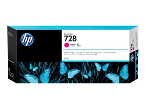 hp f9k16a - cartouche d'encre n° 728 magenta 300 ml - t730 t830