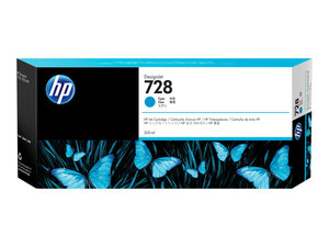hp f9k17a - cartouche d'encre n° 728 cyan 300 ml - t730 t830