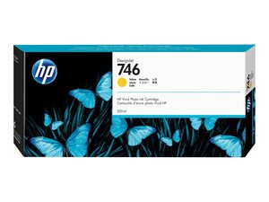 hp p2v79a - cartouche d'encre jaune n° 746 300ml - dsgnjet z6 z9