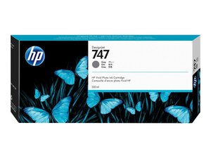 hp p2v86a - cartouche d'encre gris n° 747 300ml - dsgnjet z9