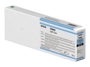 epson t55k5 - cartouche d'encre cyan-clair sc-p6000 p7000 p8000 p9000 - 700ml