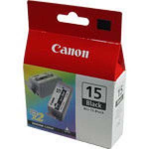 canon 8190a002 - cartouche d'encre noire bci15-bk - kit de 2