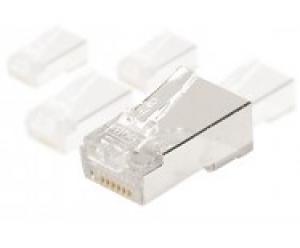 connecteur 8/8 rj45 stp (blindé) cat 6 - sachet de 10 