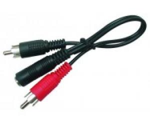 adaptateur jack 3.5mm - f vers 2x rca m