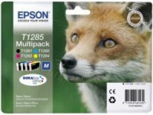 epson t1285 - cartouche encre 4 couleurs - sx125 sx130 sx420 sx425 bx305 -renard